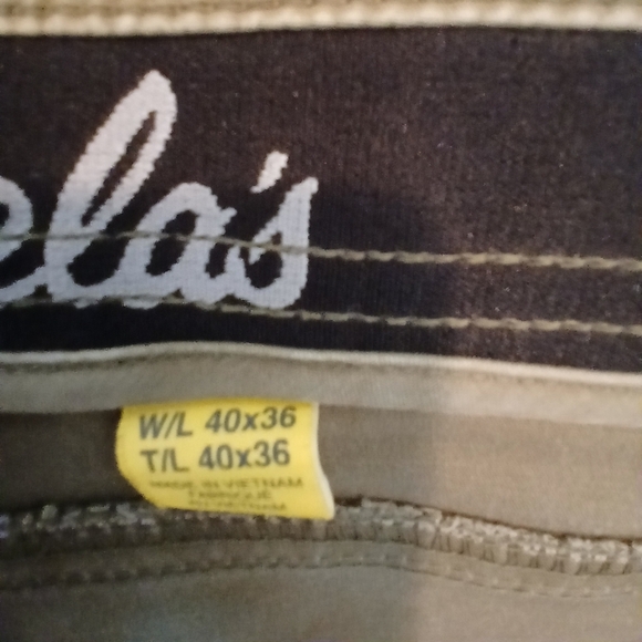 Cabela's men's classic fit 40x36 tan cargo utility pants hiking - Picture 4 of 7